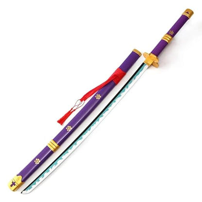 Zoro ENMA Purple Katana/Sword | Life-Size | (Stand Included) | One Piece