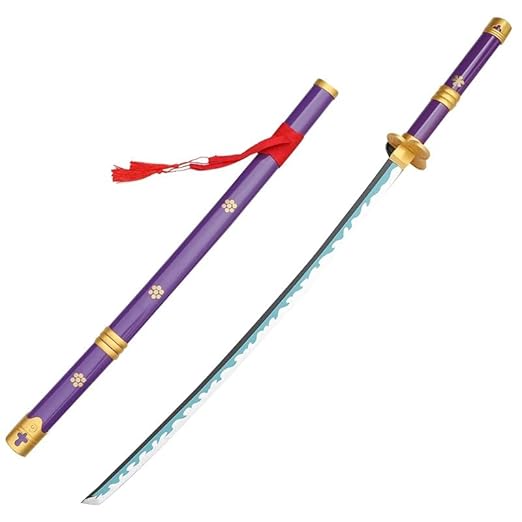 Zoro ENMA Purple Katana/Sword | Life-Size | (Stand Included) | One Piece