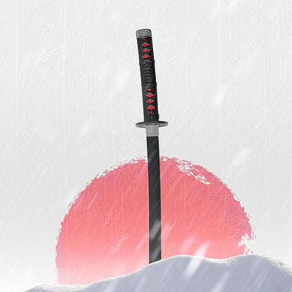 Demon Slayer: Tanjiro Flame Black Wooden Katana