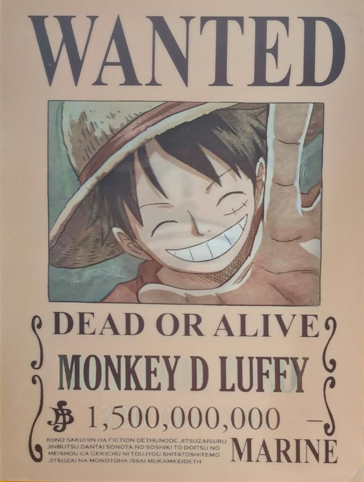 One Piece 3D Poster | Zoro - Luffy Wanted Poster